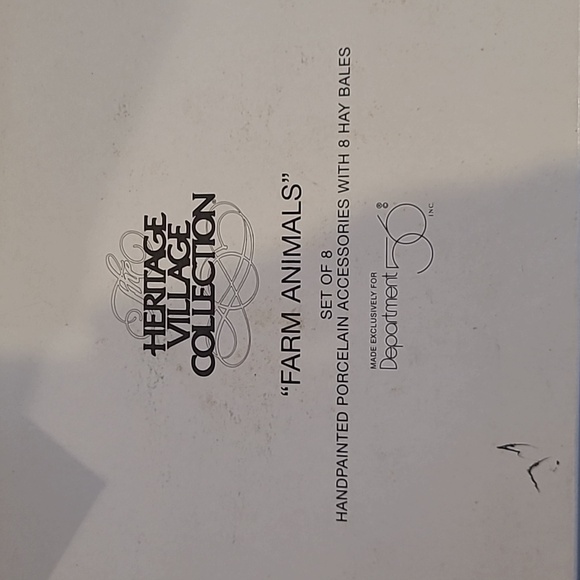 Department 56 Farm Animals set of 8 - Picture 1 of 3